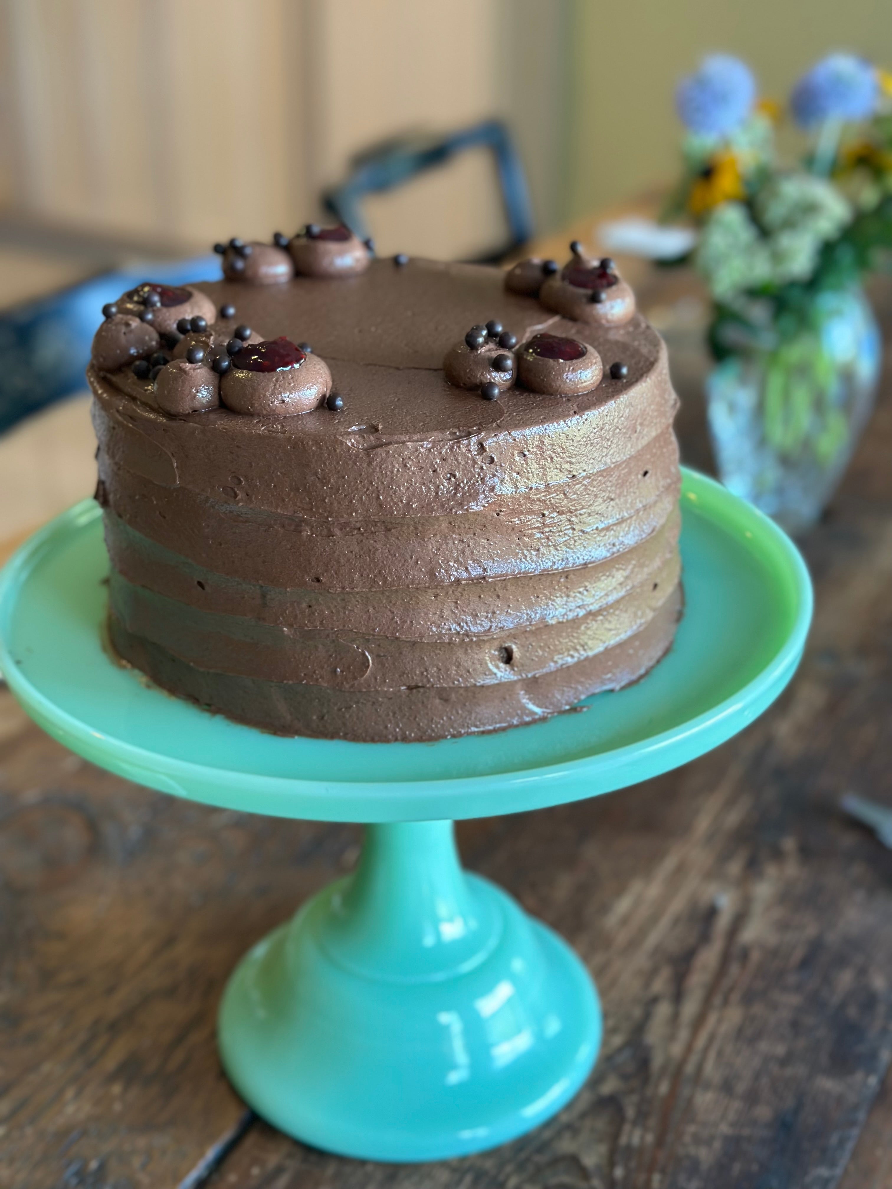 Chocolate Raspberry Cake Kneads • Bakery • Café • Mill 