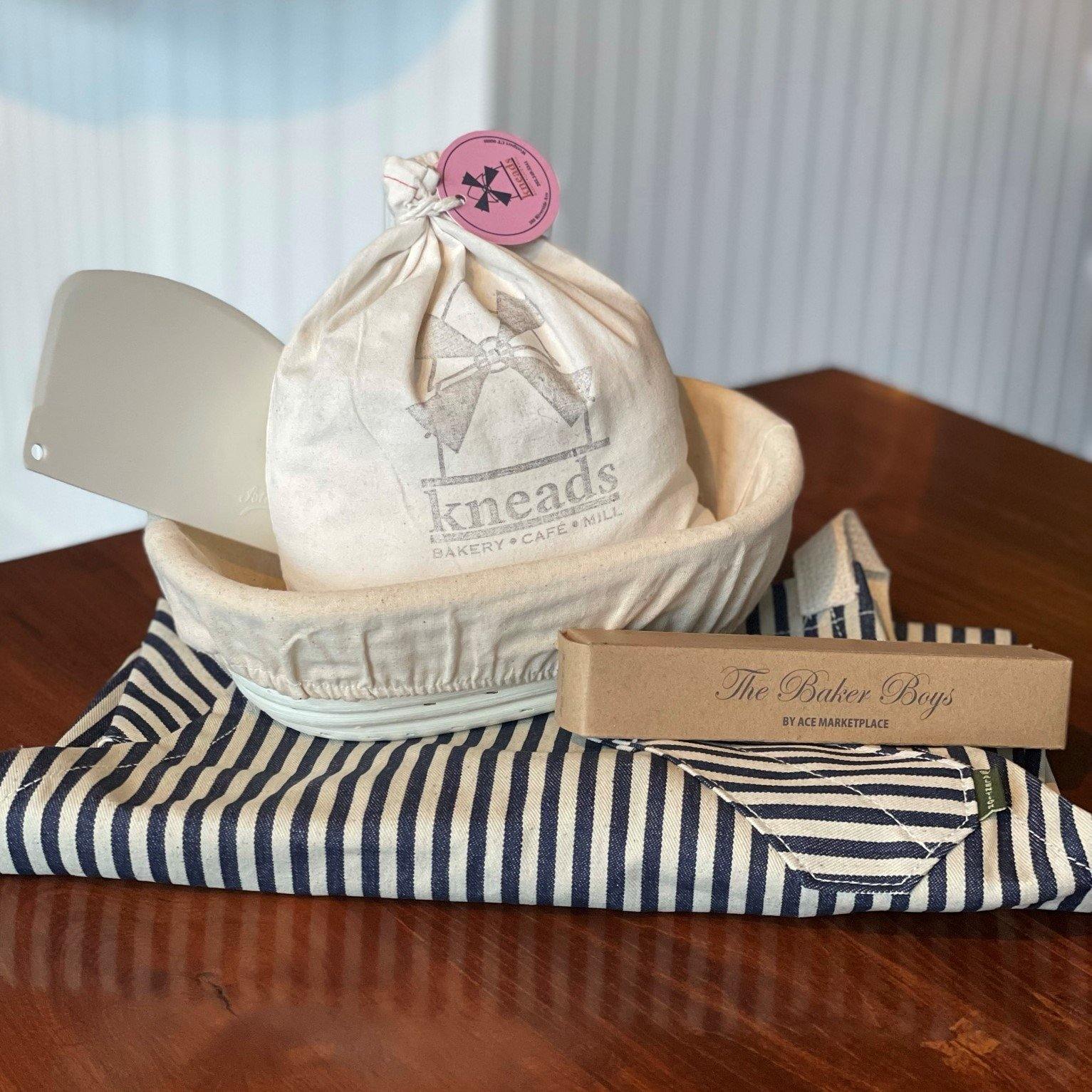 Bakers Gift Basket with Apron - Kneads • Bakery • Café • Mill